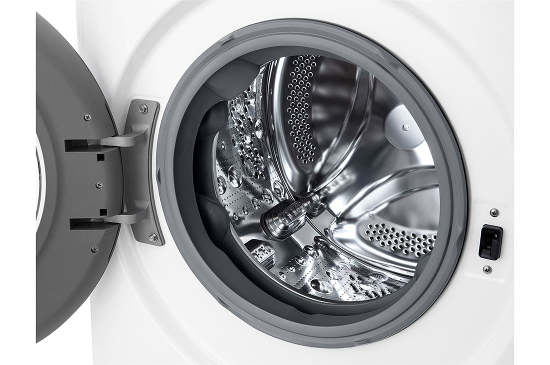 LG 8 kg, max. 1200 obrtaja/min., Mašina za pranje veša sa parom, AI DD™ tehnologija, Slim dubina, Pogled na bubanj, F2WR508SWW, thumbnail 4